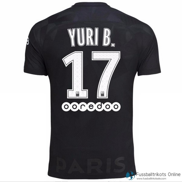 Paris Saint Germain Trikot Ausweich Yuri B. 2017-18 Fussballtrikots Günstig